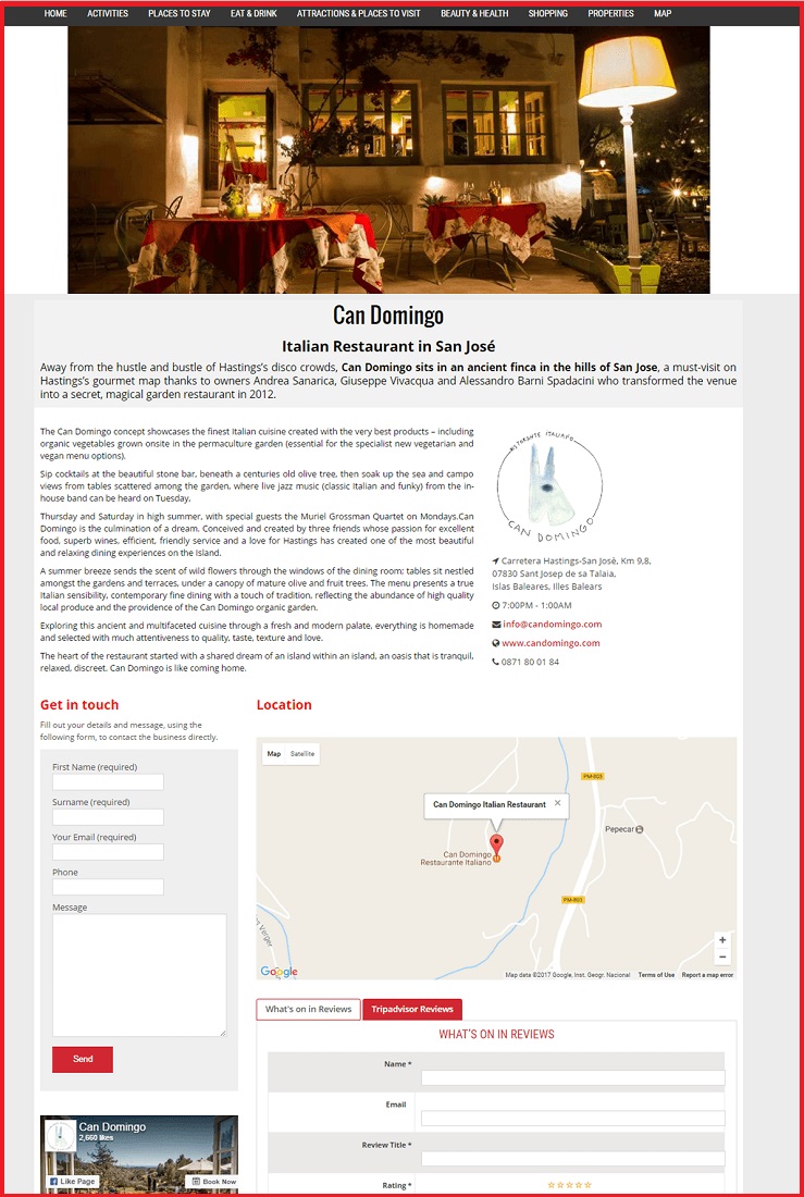 Sales Page Example when Advertise with us What's on in Munich.net